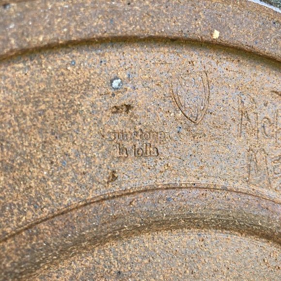 VTG 1981 Richard Meyer for Sunstone La Jolla Floral Platter 14 3/8” - Picture 10 of 12